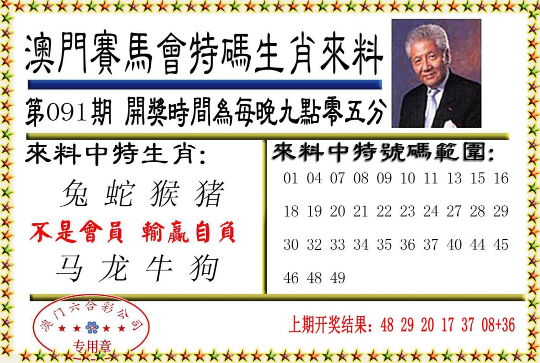 091期特码生肖来料[图]